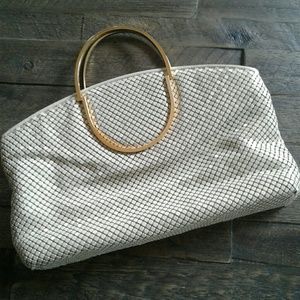Retro Mesh Cream Color Purse